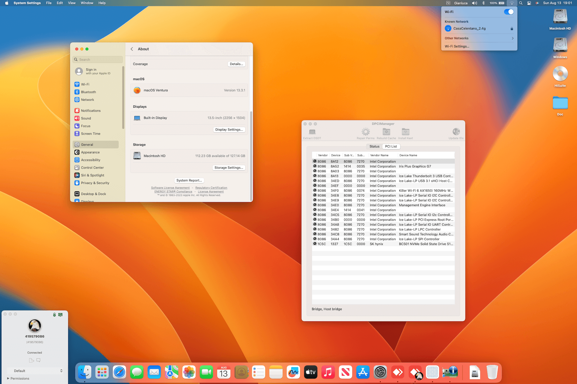 Microsoft Surface Laptop 3 [IceLake   Intel UHD Graphics G1]   OpenCore 1